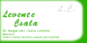 levente csala business card